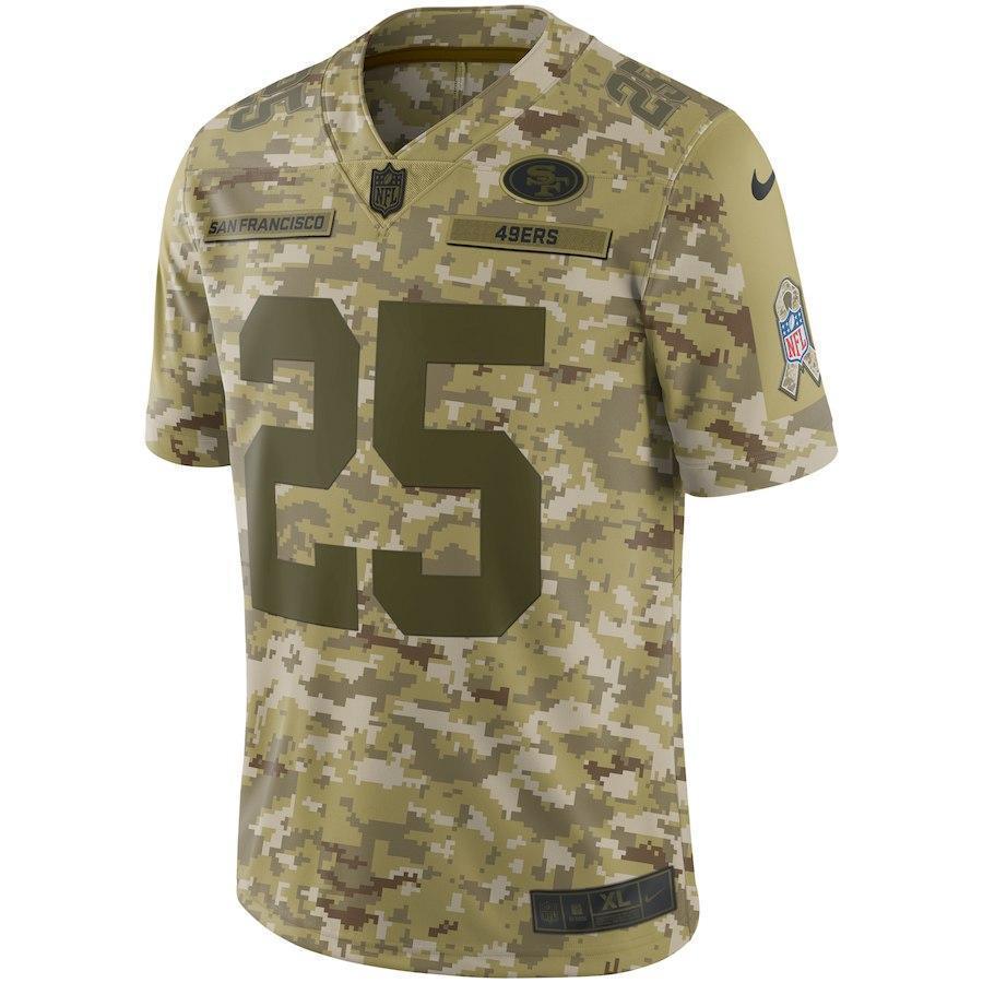 Richard Sherman San Francisco 49ers Game Jersey Camo