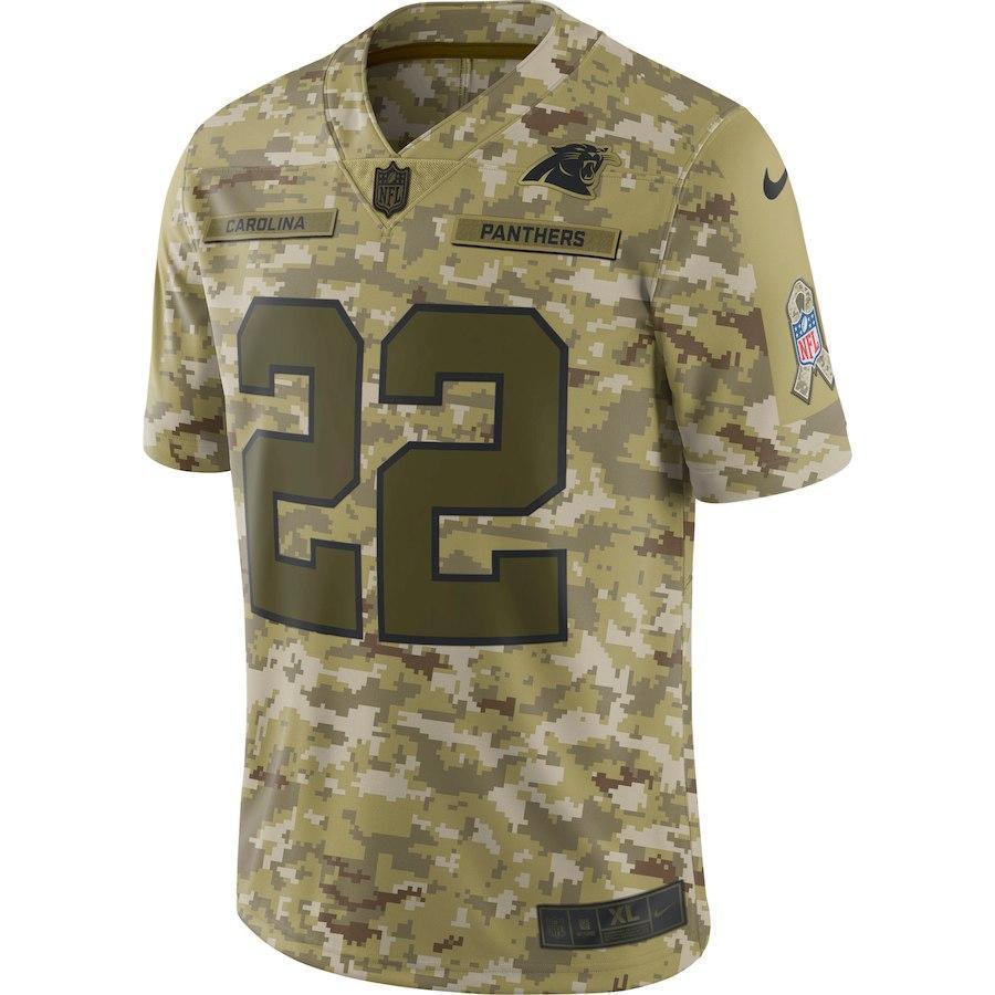 Christian McCaffrey Carolina Panthers Game Jersey Camo