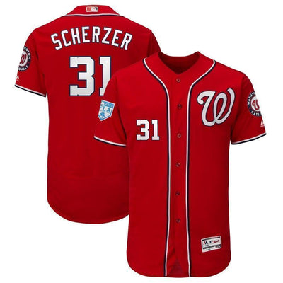Max Scherzer Washington Nationals 2019 Spring Training Baseball Player Jersey