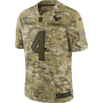 Deshaun Watson Houston Texans Game Jersey Camo