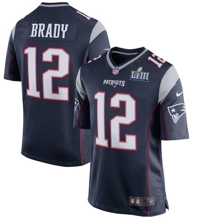 Tom Brady New England Patriots Super Bowl LIII Game Jersey
