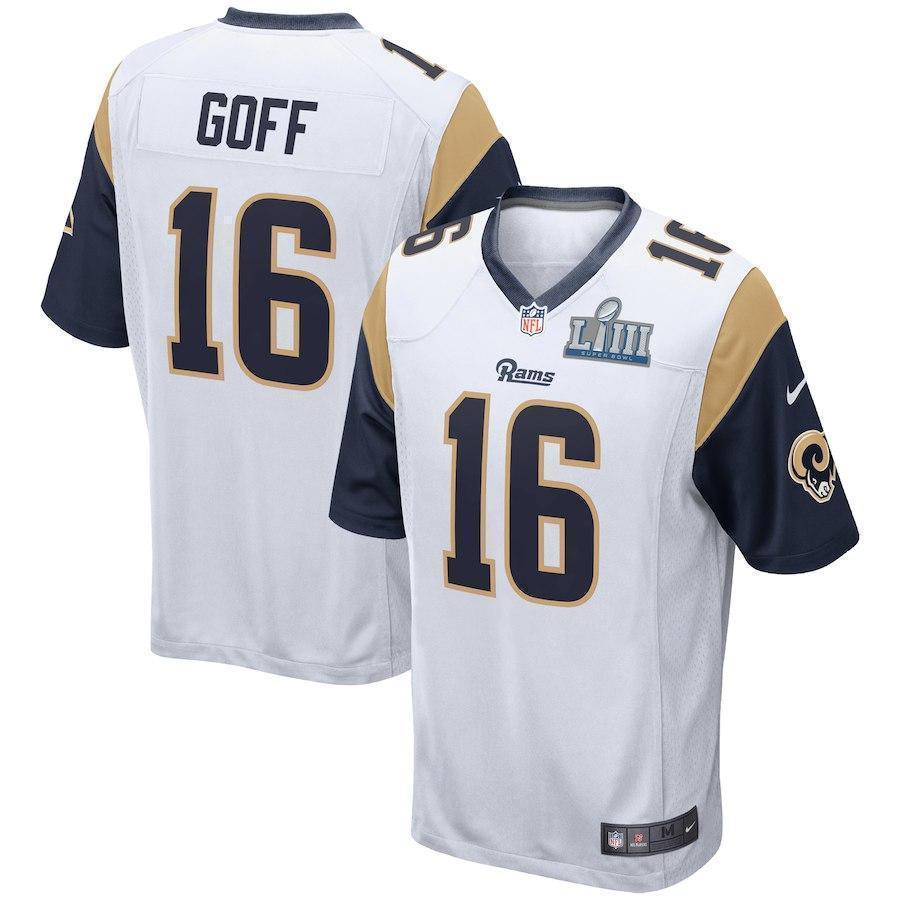 Jared Goff Los Angeles Rams Super Bowl LIII Game Jersey