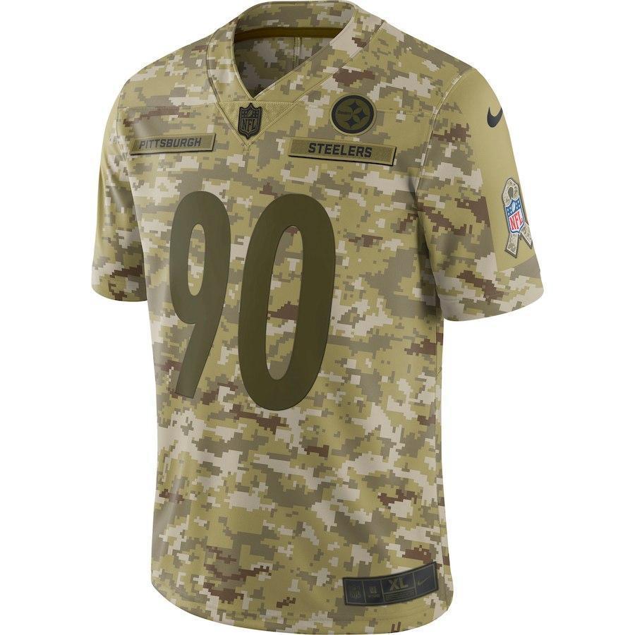 T.J. Watt Pittsburgh Steelers Game Jersey Camo