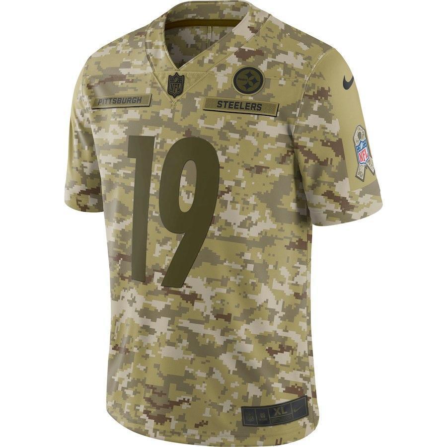 JuJu Smith-Schuster Pittsburgh Steelers Game Jersey Camo