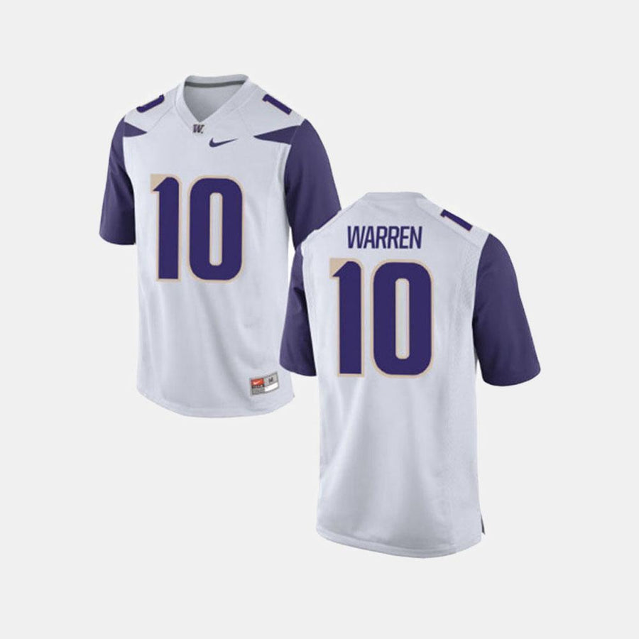 Jusstis Warren Washington Huskies Football Jersey - White