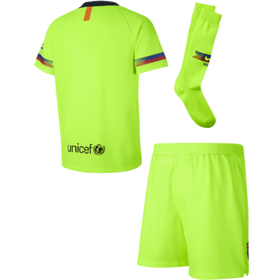 Barcelona Away Kids Football Kit 2018/19
