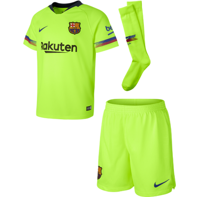 Barcelona Away Kids Football Kit 2018/19