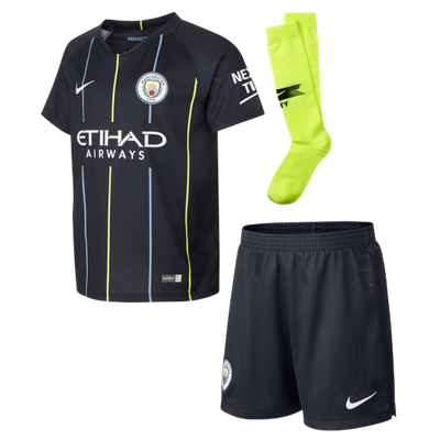 Manchester City Away Kids Football Kit 2018/19