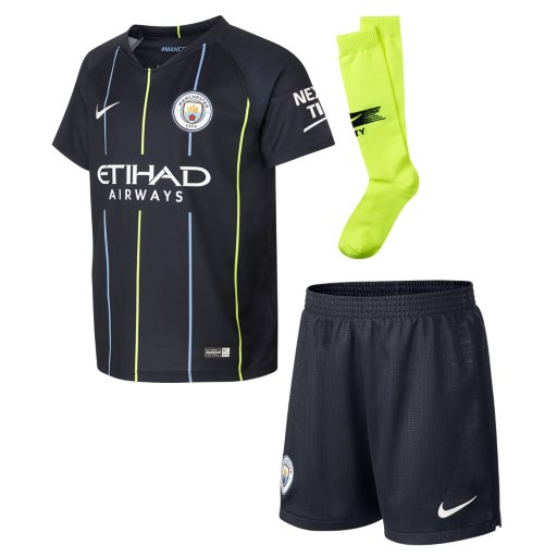 Manchester City Away Kids Football Kit 2018/19