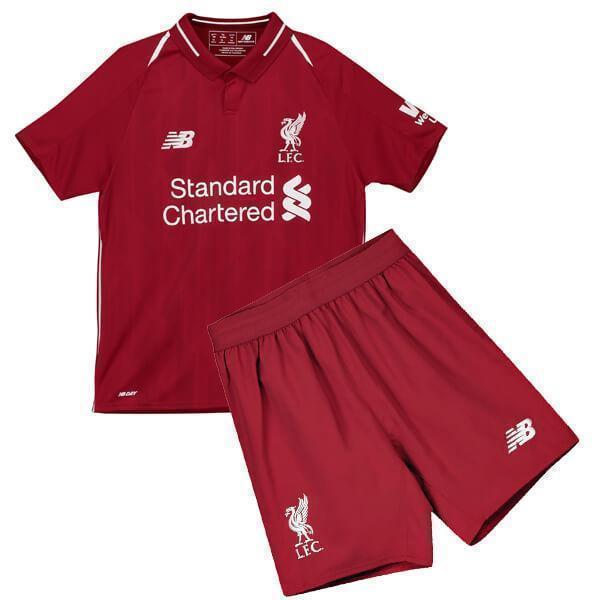 Liverpool Home Kids Football Kit 2018/19
