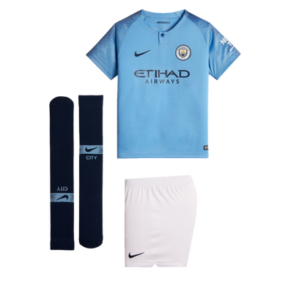 Manchester City Home Kids Football Kit 2018/19