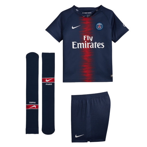Paris Saint Germain Home Kids Football Kit 2018/19
