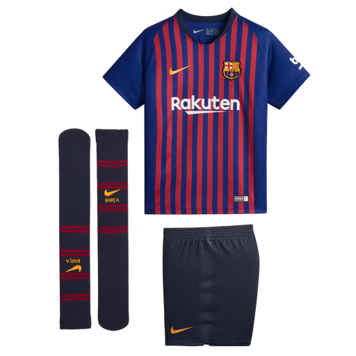 Barcelona Home Kids Football Kit 2018/19