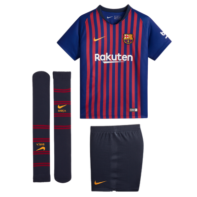 Barcelona Home Kids Football Kit 2018/19