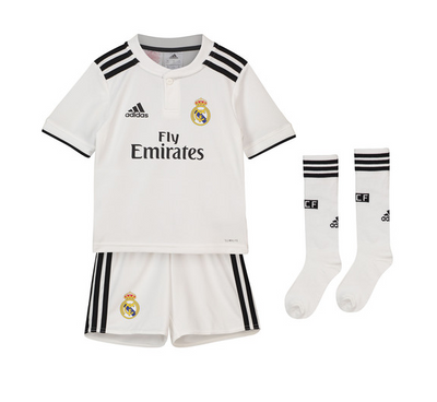 Real Madrid Home Kids Football Kit 2018/19