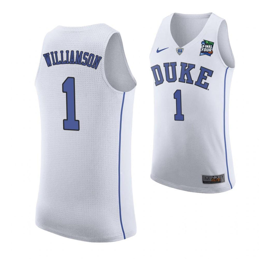 Zion Williamson Duke Blue Devils 2019 Final Four Basketball Jersey - White